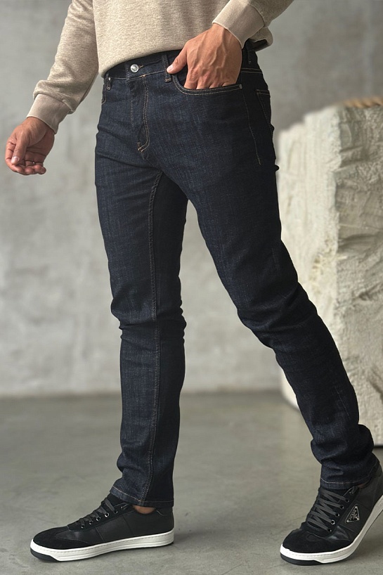 Мужские тёмно-синие джинсы Hugo Boss