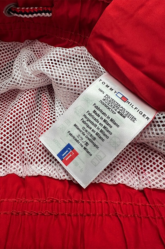 Мужские красные шорты Tommy Hilfiger logo-print