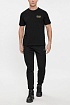 Мужская чёрная футболка Emporio Armani 7 logo-print