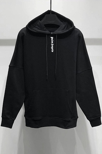 Оверсайз худи Palm Angels Vertical Logo - Black   