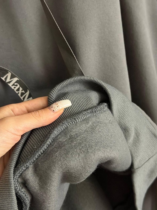 Женский костюм тройка на флисе Max Mara Premium - Grey