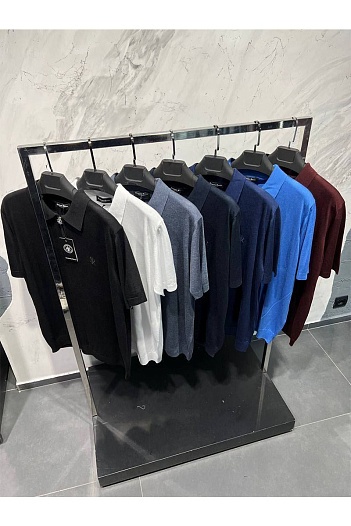 Мужское бордовое поло Stefano Ricci   