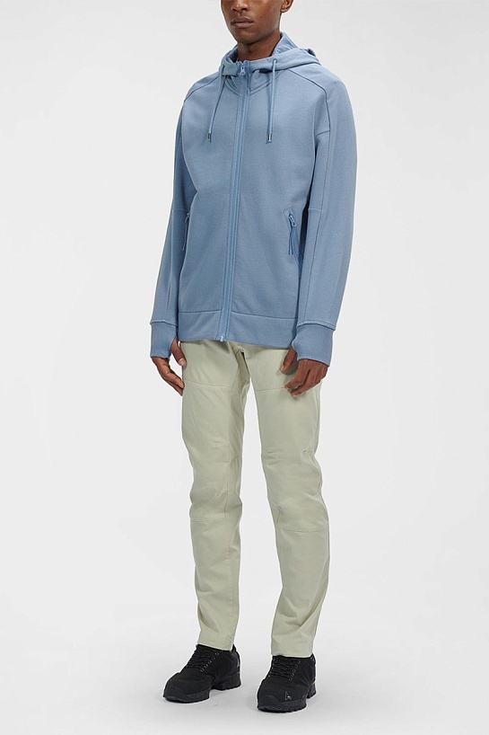 Голубая кофта C.P. Company Diagonal Raised Goggle