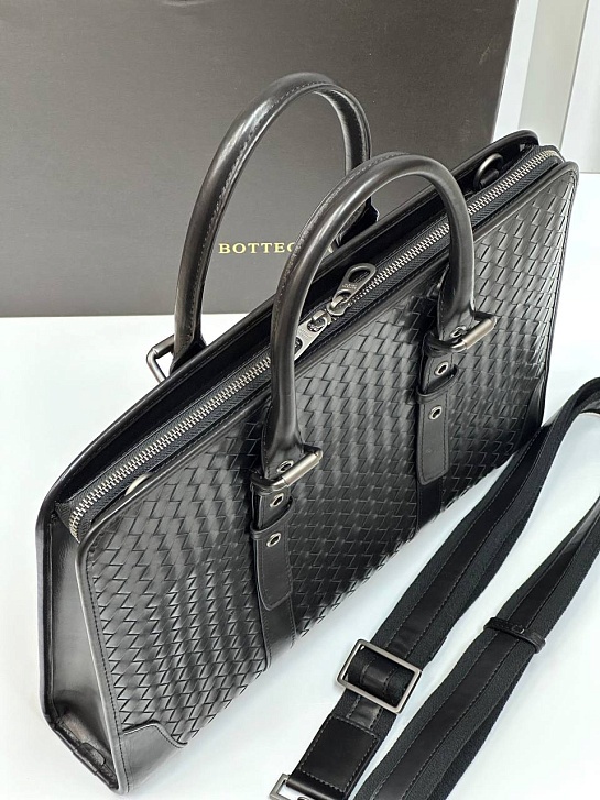 Кожаный портфель Bottega Veneta Premium 39x28x8 см