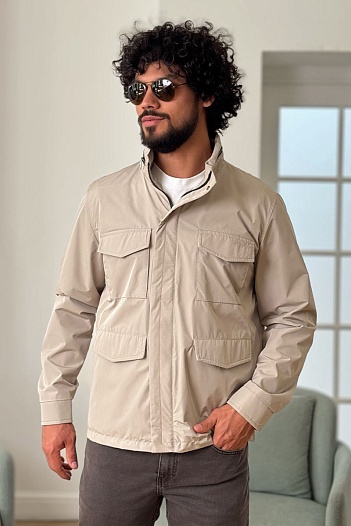 Мужская бежевая куртка Loro Piana Traveler   