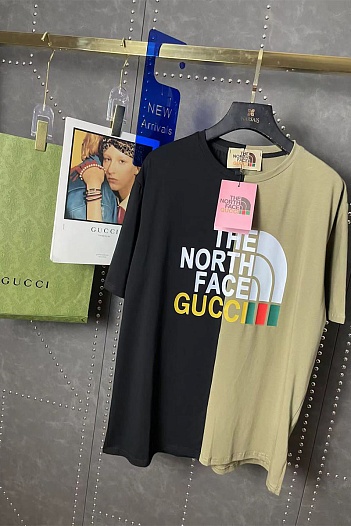 Женская оверсайз футболка Gucci x The North Face Collaboration   