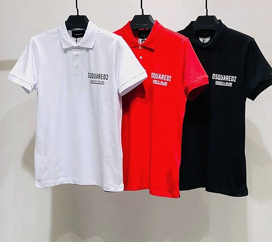 Мужское поло Dsquared2 Ceresio 9 Milano - White