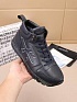 Кожаные кроссовки с мехом Premiata high-top - Navy