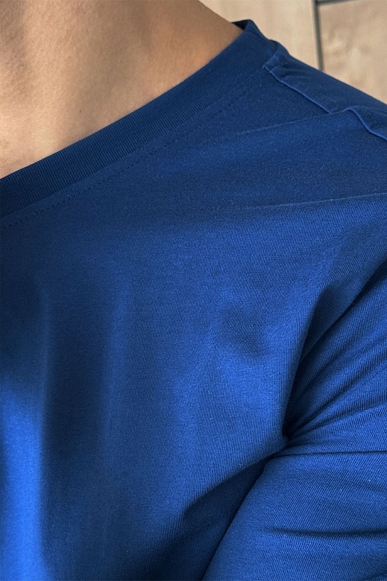 Мужская тёмно-синяя футболка Hugo Boss