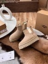 Женские замшевые ботинки с мехомм UGG Dipper - Beige