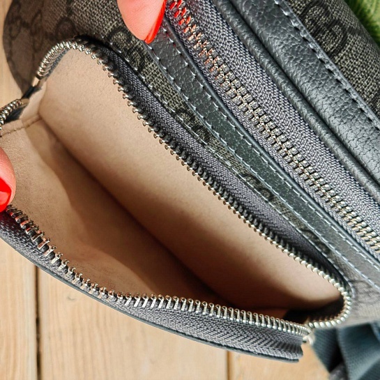 Сумка на пояс Gucci Interlocking G 23x12x2.5 см - Black