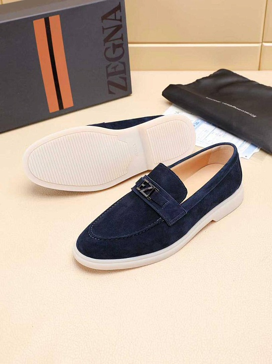 Мужские замшевые лоферы Ermenegildo Zegna