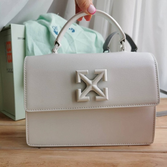 Женская сумка Off-White 1.4 Jitney 22x15 см - White