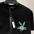 Чёрная оверсайз футболка Amiri Playboy Bunny