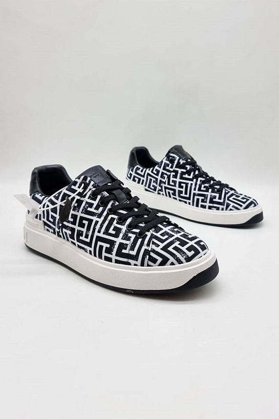 Мужские кроссовки Balmain Monogram B-Court
