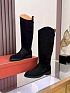 Женские замшевые сапоги Loro Piana premium - Black