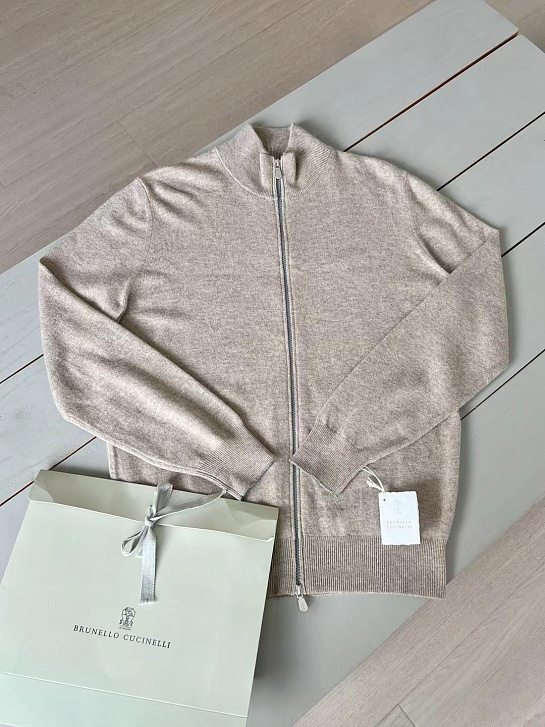 Кашемировый свитер Brunello Cucinelli Premium - Light Beige