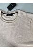 Бежевый мужской джемпер Hugo Boss logo-embroidered