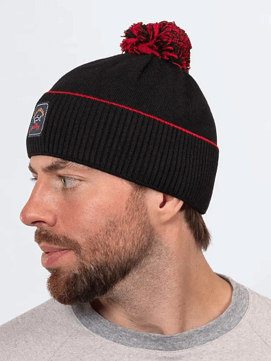 Шапка на флисе Paul & Shark logo-badge - Black   