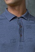 Мужское поло Dolce & Gabbana monogram all-over - Indigo