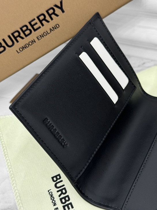 Кожаная обложка для паспорта Burberry Check Premium 14x10x2 см