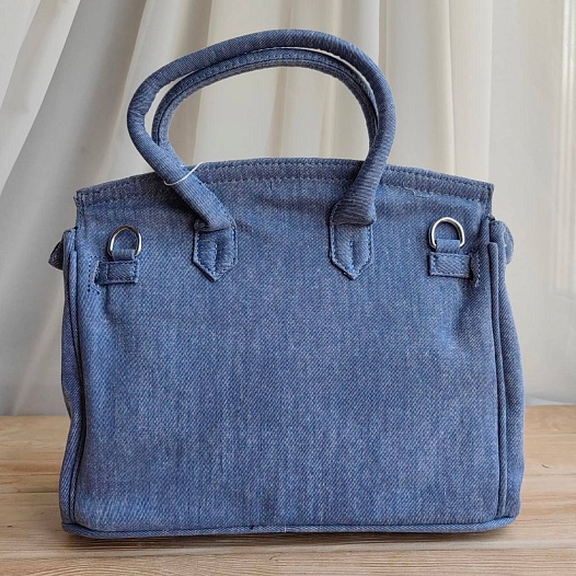 Женская джинсовая сумка Hermes Birkin 30 30x21 см (2 расцветки)   