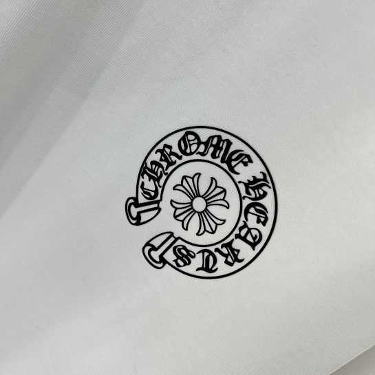 Белая оверсайз футболка Chrome Hearts Premium