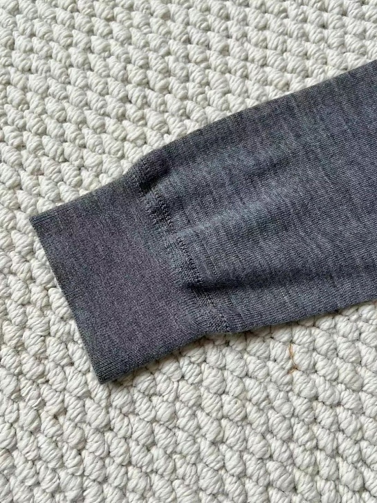 Поло с длинным рукавом Loro Piana Premium - Light Flower Gray