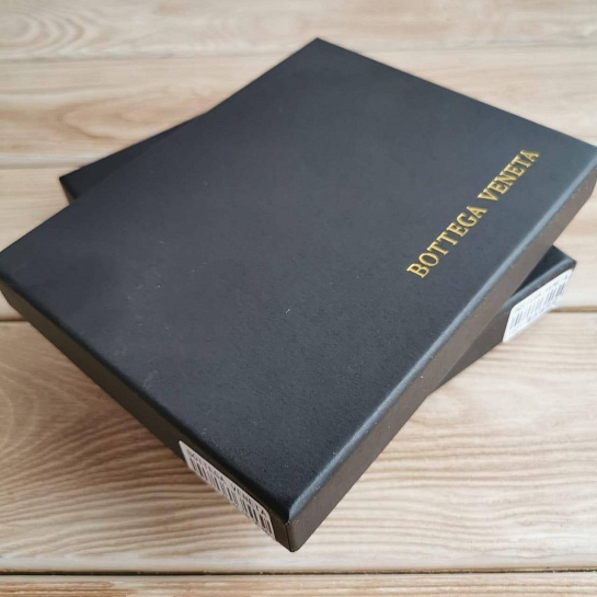 Кожаная обложка на паспорт Bottega Veneta - Black