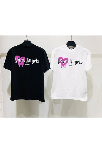 Оверсайз футболка Palm Angels Aspen Heart Sprayed   