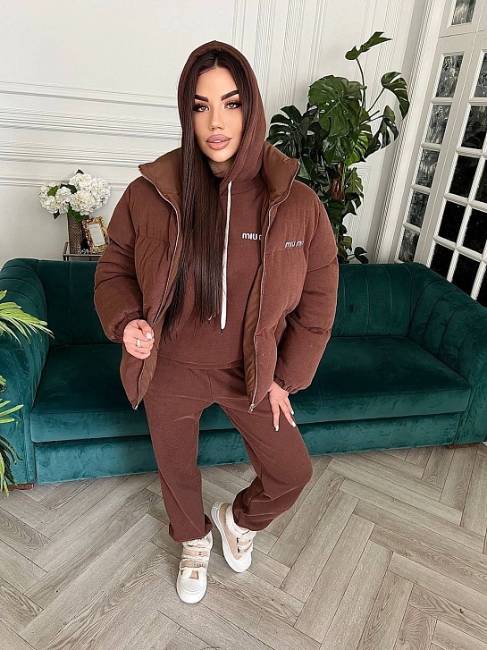 Женский костюм тройка MIU MIU Premium