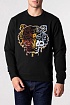 Мужской чёрный свитшот Kenzo Tiger Head embroidered