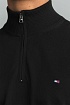 Кофта чёрного цвета Tommy Hilfiger quarter-zip