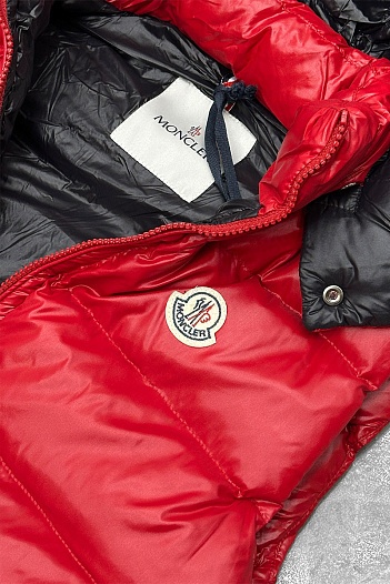 Мужской жилет Moncler logo-patch - Red   