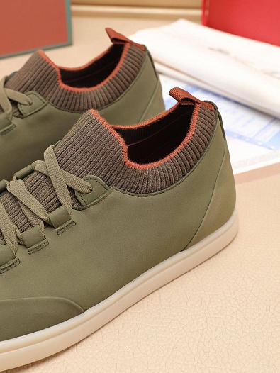 Мужские кроссовки Loro Piana Soho Walk - Khaki   