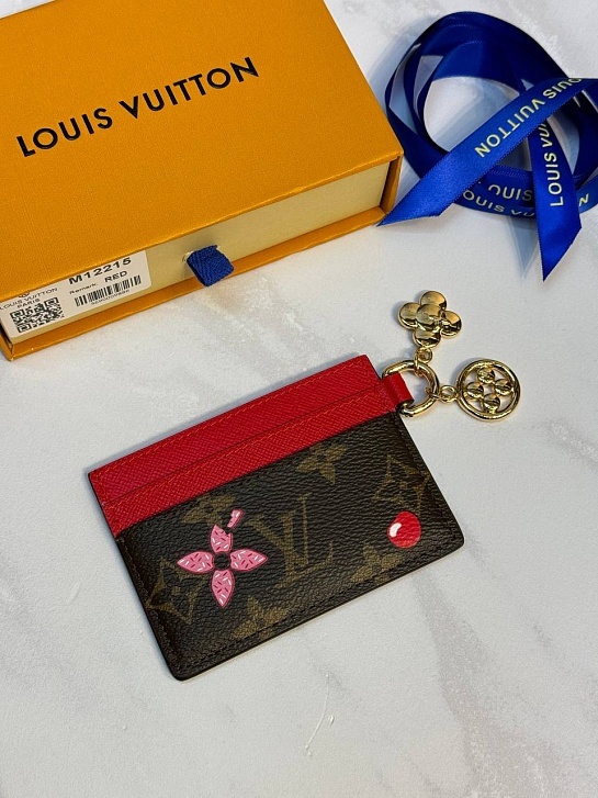Кожаный кардхолдер Louis Vuitton Charms Vivienne Premium 7.3x0.3x10.2 см