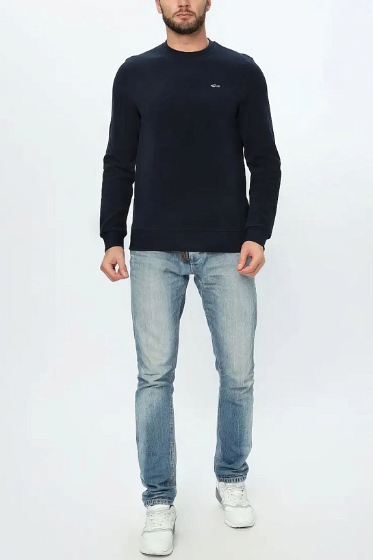 Мужской тёмно-синий свитшот Paul & Shark