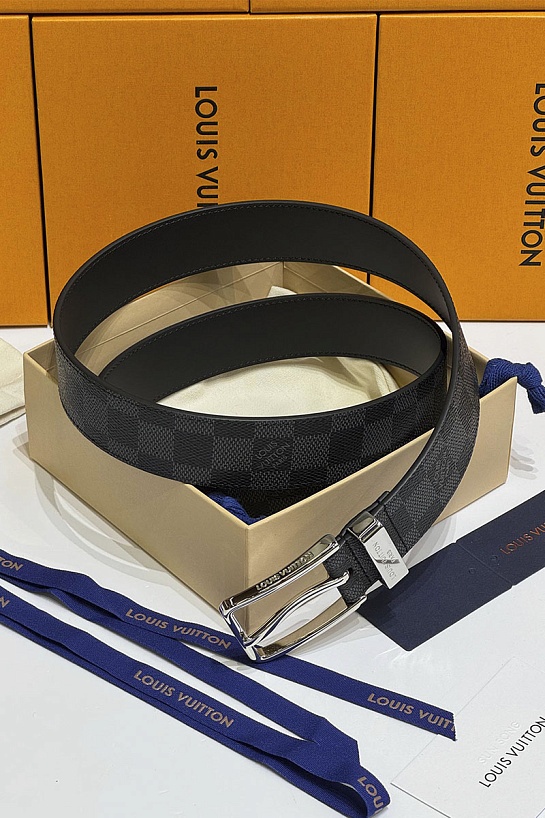 Кожаный ремень Louis Vuitton Pont Neuf premium