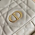 Кожаный рюкзак Dior Caro 26x25 см - White