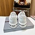 Комбинированные кроссовки Prada logo-stripe - White