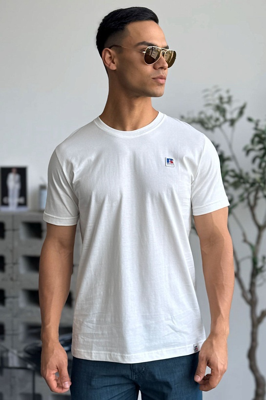 Мужская белая футболка Hugo Boss