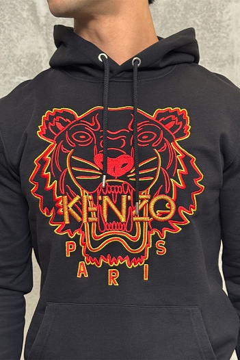 Мужское чёрное худи Kenzo The Year of the Tiger   