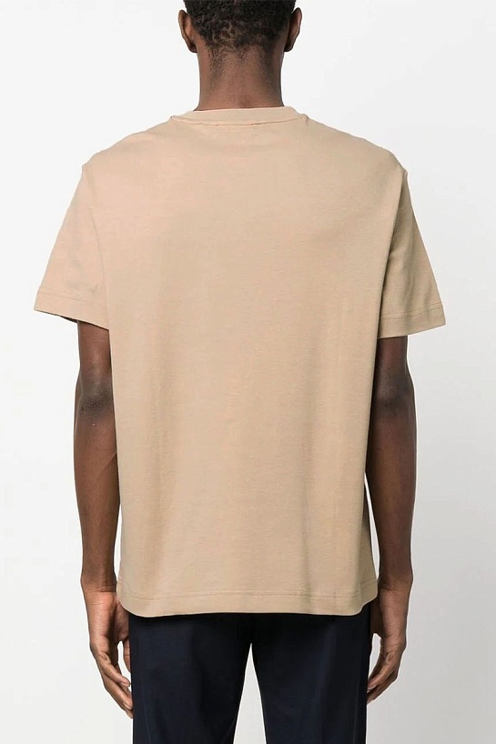 Бежевая футболка Calvin Klein embossed logo