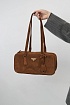 Замшевая сумка Prada 31x16 см