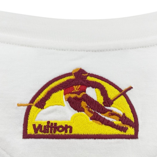 Белая футболка Louis Vuitton Premium graphic-print