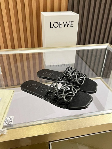 Женские шлёпанцы Loewe Premium - Black   