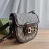 Женская сумка Gucci Horsebit 1955 mini 19x18 см - Brown