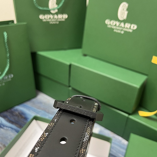 Кожаный ремень Goyard Honore Goyardine premium