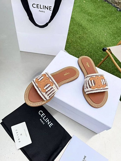 Женские шлёпанцы Celine   