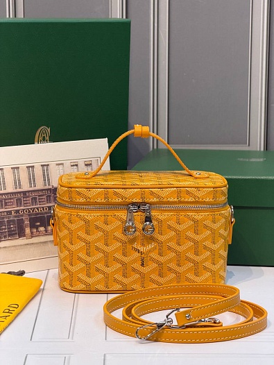 Кожаная сумка Goyard Muse Mini Vanity ​premium 16,5x10,5x8 см   